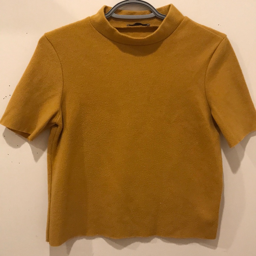Zara trafaluc mustard sweater
